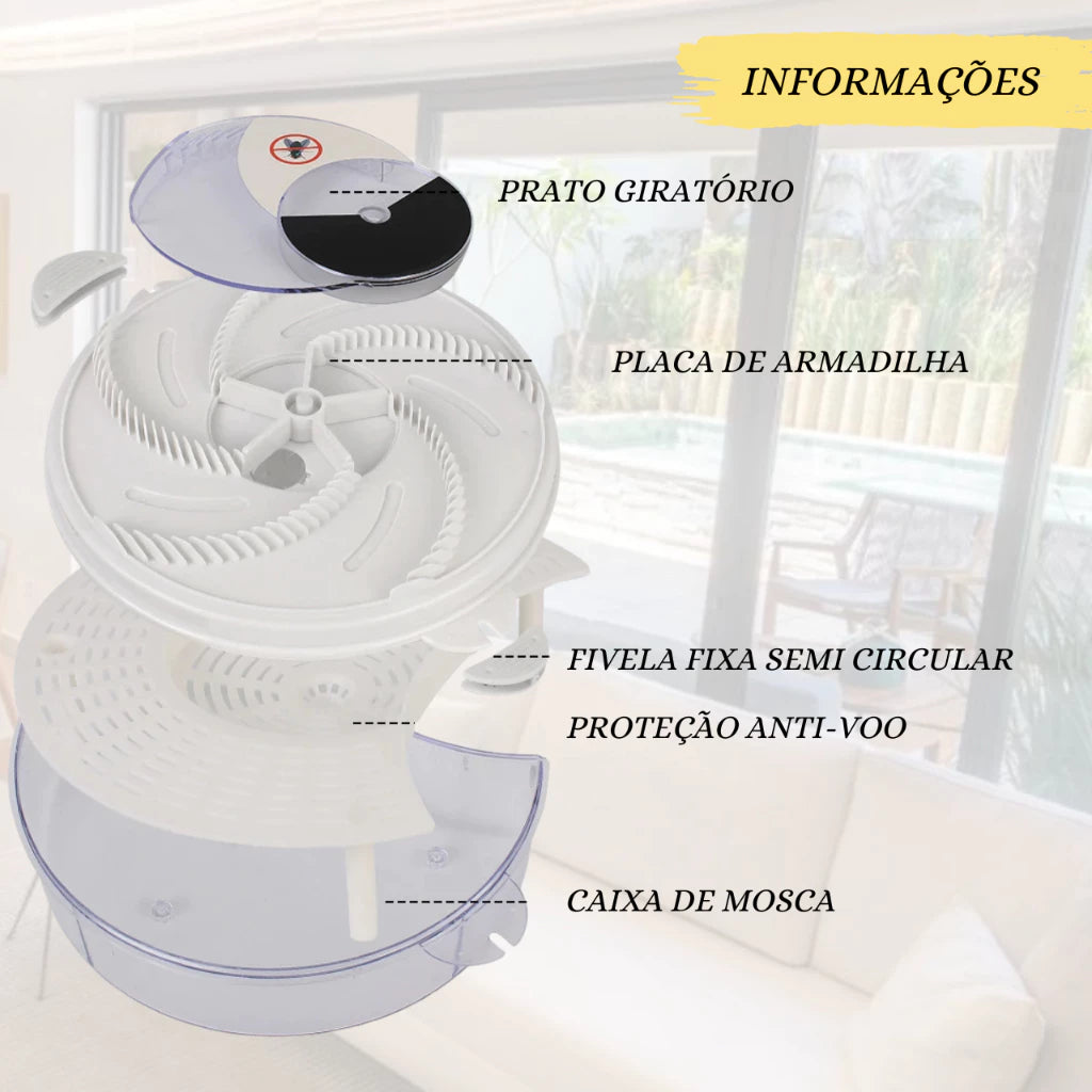 Armadilha Pega Insetos - Moscas e Pernilongos