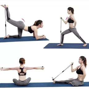 Kit 5 Elástico de Treino Mini Band + Elástico Tensão Extensor