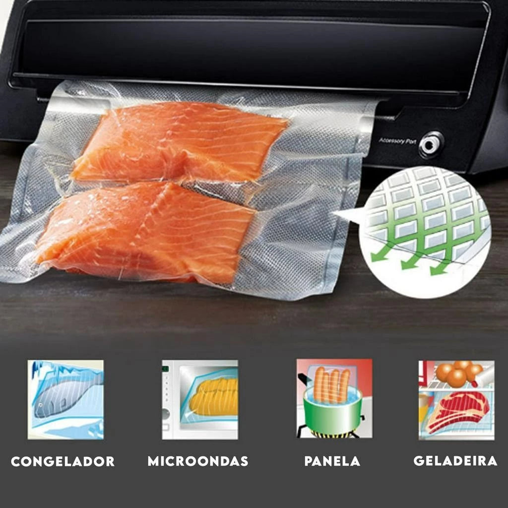 Rolo Bobina 5m (35 sacos) para Seladora a Vácuo